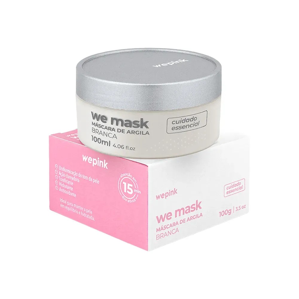 We Mask - Máscara de Argila Branca 100g - Wepink