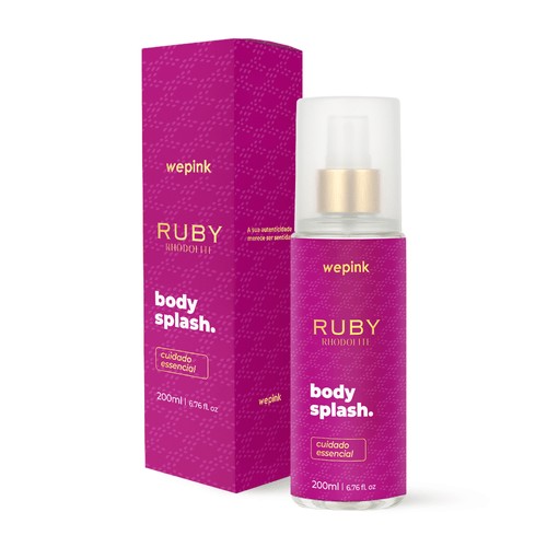 Body Splash Ruby Rhodolite Desodorante Colônia 200ml - Wepink