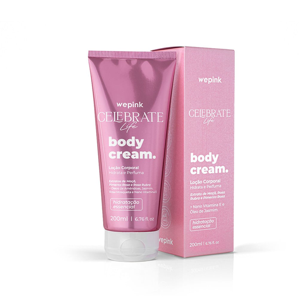 Body Cream Celebrate Life Desodorante Hidratante 200ml - Wepink
